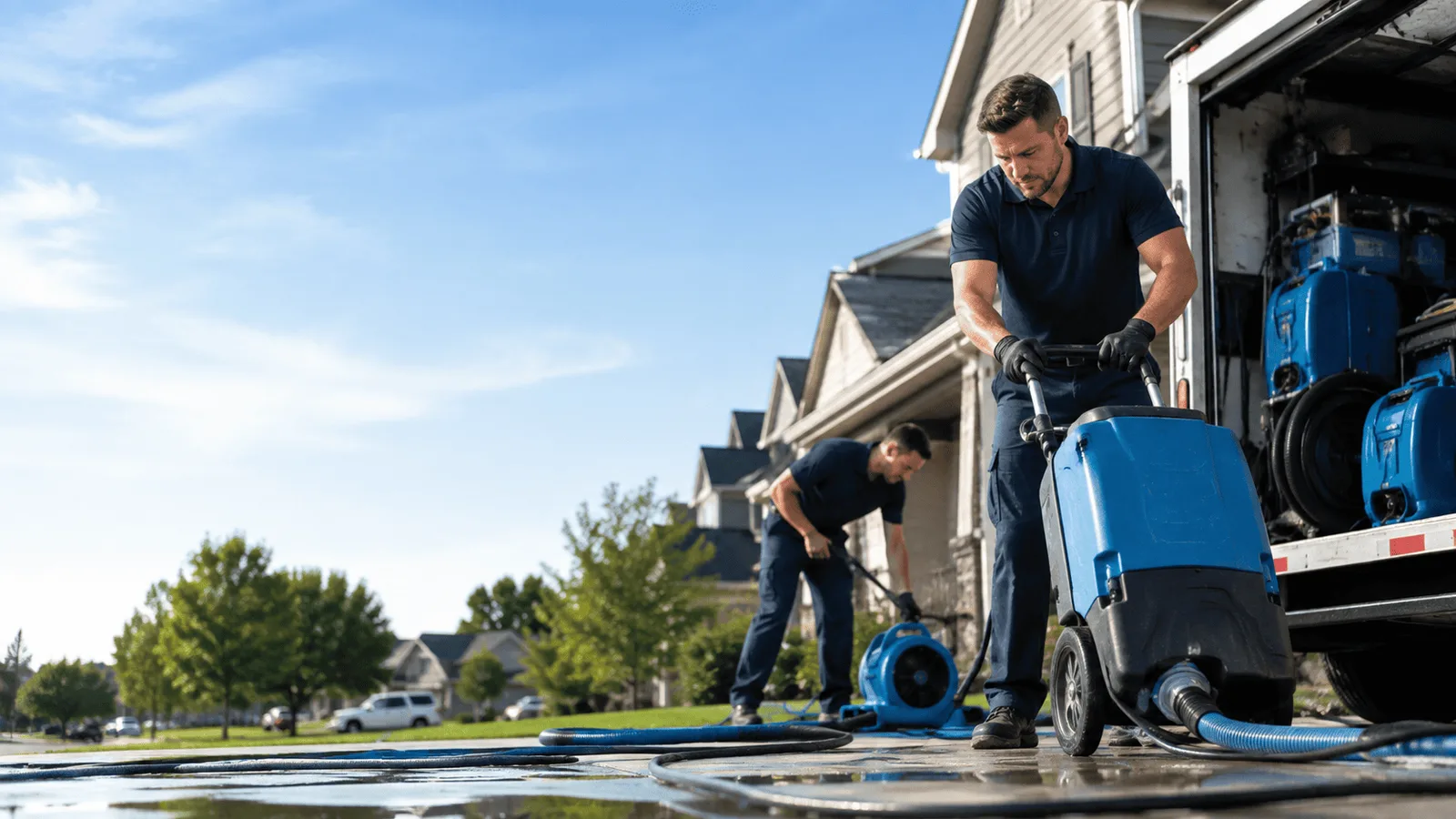 Dehumidification being performed in Bovina Center, NY